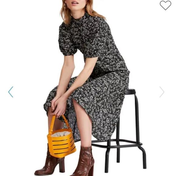 NWT Free People Jessie Floral Midi Dress - Picture 6 of 11